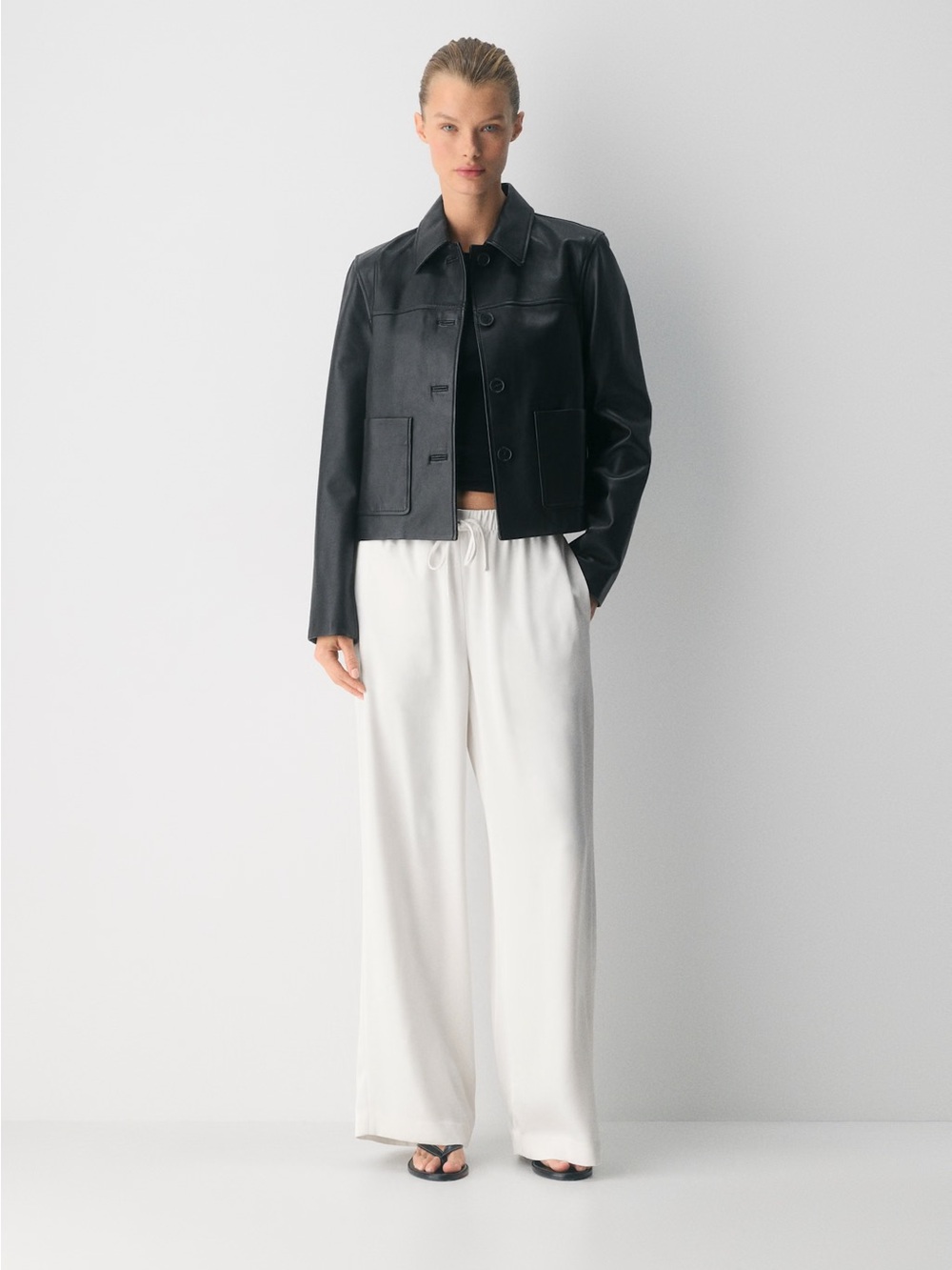 NWT - Aritzia The Lodge Pant™ Satin - Light Birch - Size Small
